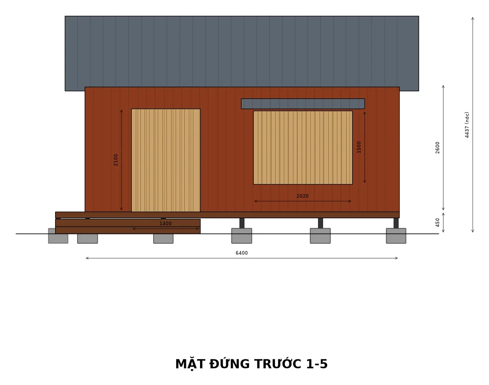 Bản vẽ mặt đứng