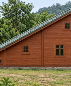 Nhà Gỗ Bungalow B27 - Mái Lệch Kiểu Saltbox Trước Cao Sau Thấp, Gỗ Thông