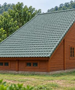 Nhà Gỗ Bungalow B27 - Mái Lệch Kiểu Saltbox Trước Cao Sau Thấp, Gỗ Thông