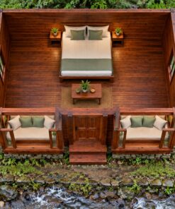 Nhà Gỗ Bungalow B29 - Cửa Sổ Hộp Lồi Hai Bên Cửa Chính, Gỗ Thông