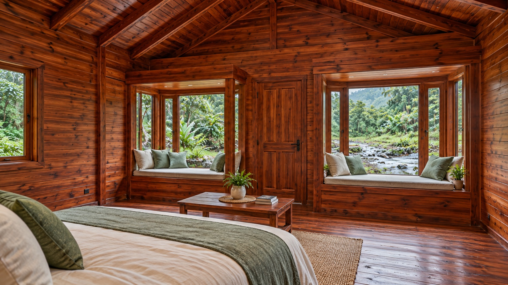 Nhà Gỗ Bungalow B29 - Cửa Sổ Hộp Lồi Hai Bên Cửa Chính, Gỗ Thông Nhà Gỗ Bungalow B29 - Cửa Sổ Hộp Lồi Hai Bên Cửa Chính, Gỗ Thông