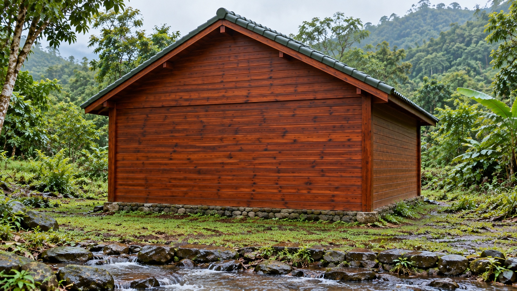 Nhà Gỗ Bungalow B29 - Cửa Sổ Hộp Lồi Hai Bên Cửa Chính, Gỗ Thông Nhà Gỗ Bungalow B29 - Cửa Sổ Hộp Lồi Hai Bên Cửa Chính, Gỗ Thông