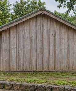 Nhà Gỗ Bungalow B39 - Vách Ván Đứng Nẹp Che Mạch Mái Thấp, Gỗ Thông Màu Vintage