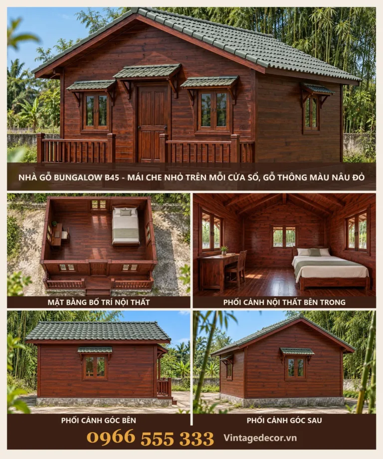 Nhà Gỗ Bungalow B45