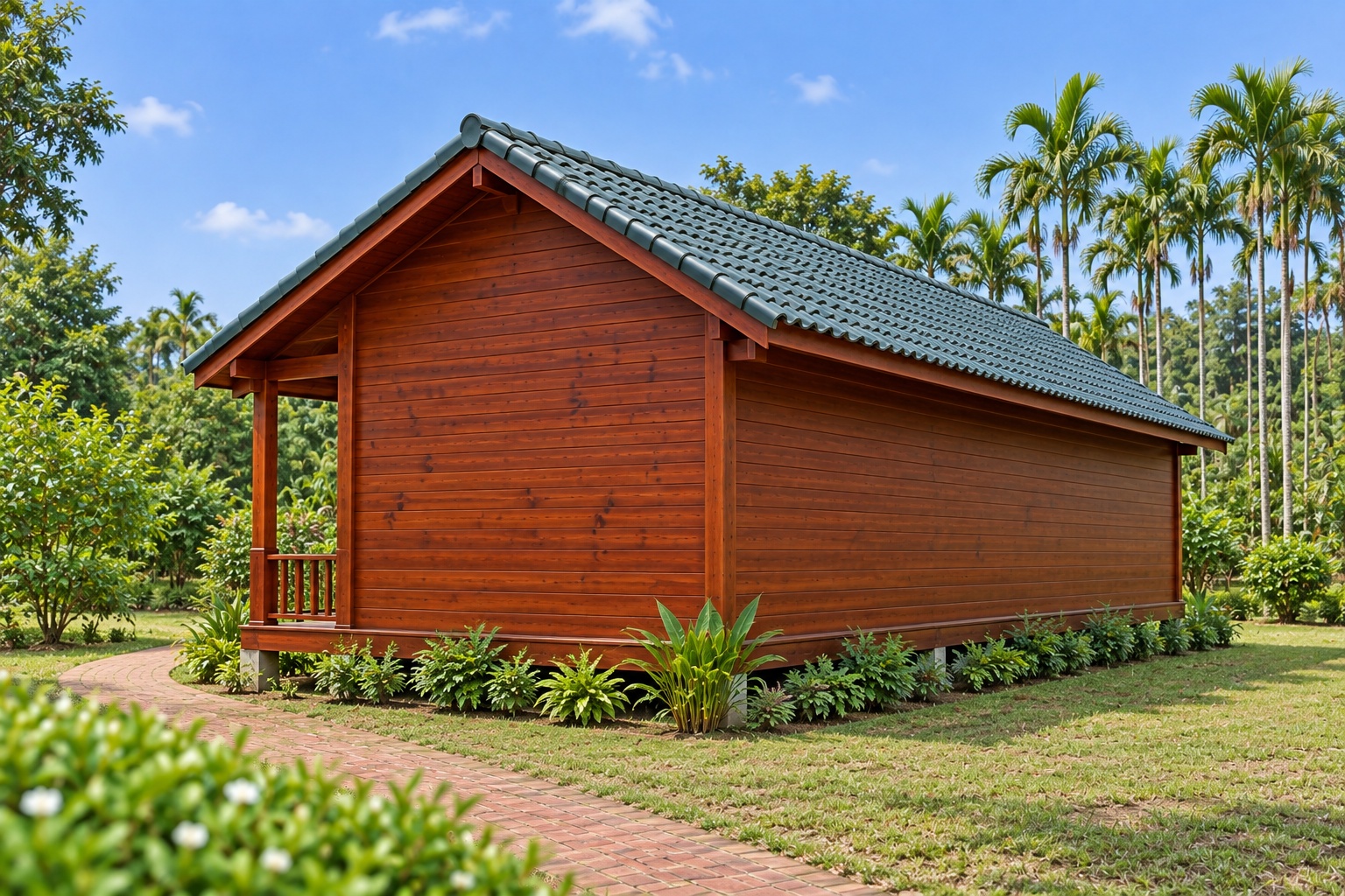 Nhà Gỗ Homestay S72 - Dãy Ba Phòng Liền Chung Hiên Dài, Gỗ Thông Nhà Gỗ Homestay S72 - Dãy Ba Phòng Liền Chung Hiên Dài, Gỗ Thông