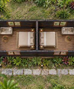 Nhà Gỗ Homestay S78 - Nhà Đôi Hai Căn Chung Vách Lối Vào Hai Đầu, Gỗ Thông Màu Gỗ Cháy