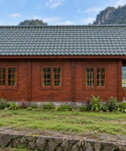 Nhà Gỗ Homestay S79 - Phòng Chung Lớn Gác Ngủ Tập Thể, Gỗ Thông Màu Nâu Đỏ
