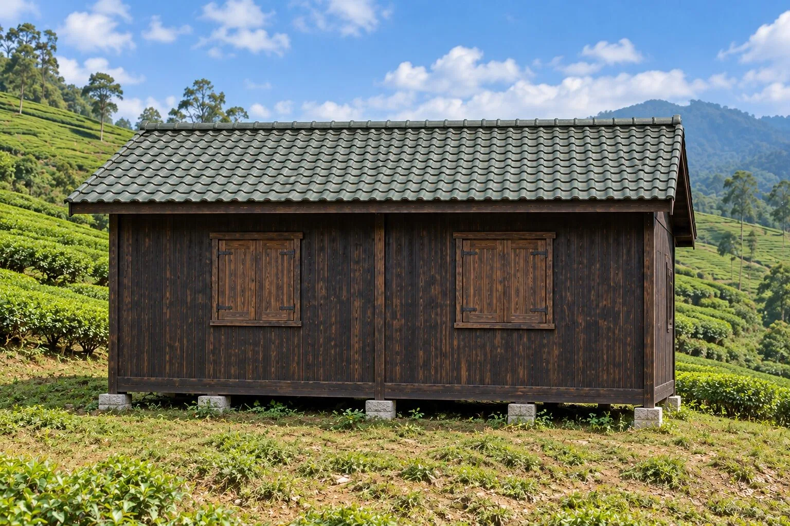 Nhà Gỗ Homestay S86 - Hai Phòng Sân Gỗ Riêng Ngăn Bằng Vách, Gỗ Thông Màu Gỗ Cháy Nhà Gỗ Homestay S86 - Hai Phòng Sân Gỗ Riêng Ngăn Bằng Vách, Gỗ Thông Màu Gỗ Cháy