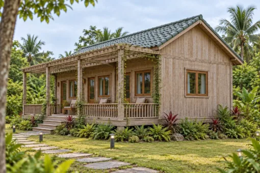 Nhà Gỗ Homestay S98 - Hiên Trước Giàn Lam Gỗ Thay Mái, Gỗ Thông Màu Vintage Nhà Gỗ Homestay S98 - Hiên Trước Giàn Lam Gỗ Thay Mái, Gỗ Thông Màu Vintage