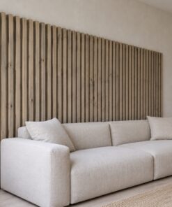 Tấm Ốp Tường Lam Gỗ Thông NT27 - Nan Dọc Trang Trí Sau Sofa, Gỗ Thông Màu Vintage