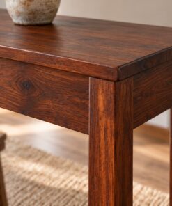 Tủ Rượu Mini TRM21 - Bàn Console Chân Cao Kệ Chai Dưới, Gỗ Thông