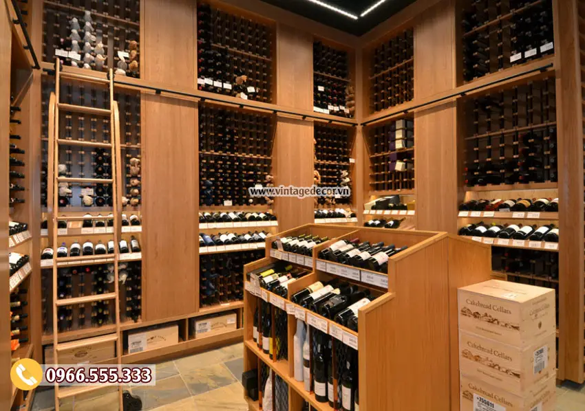 Mẫu thiết kế cửa hàng rượu vang chuyên nghiệp CHR26