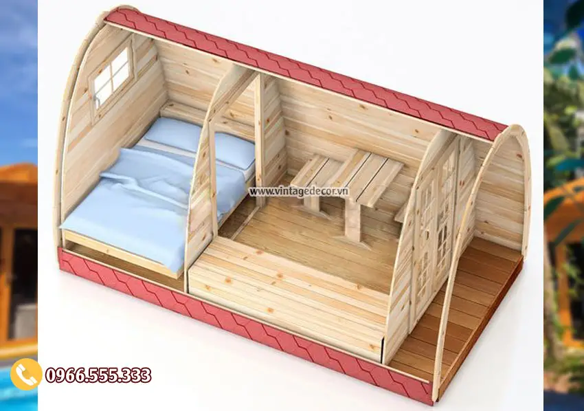 Mẫu Bản Vẽ Thiết Kế bungalow Homestay NB13 - VintageDecor
