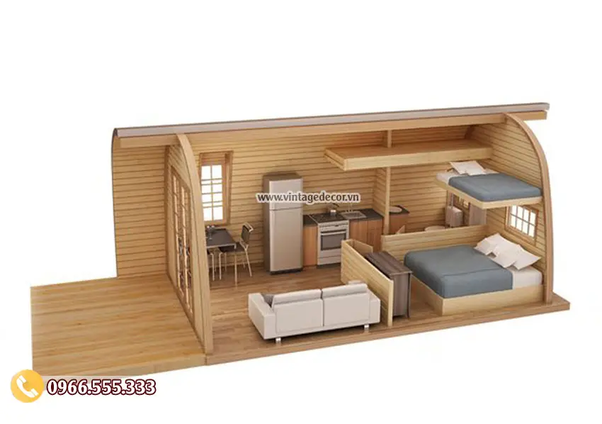 Xu Hướng Nghỉ Dưỡng Cuối Tuần Với Thiết Kế Nhà Gỗ Bungalow Homestay Resort 2020 - VintageDecor