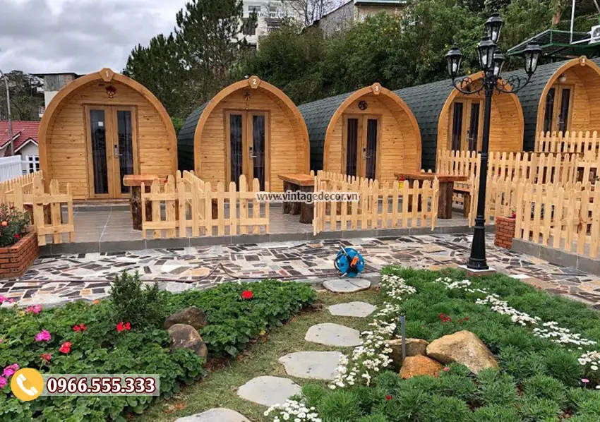 20 mẫu thiết kế thi công bungalow phong cách resort 2019