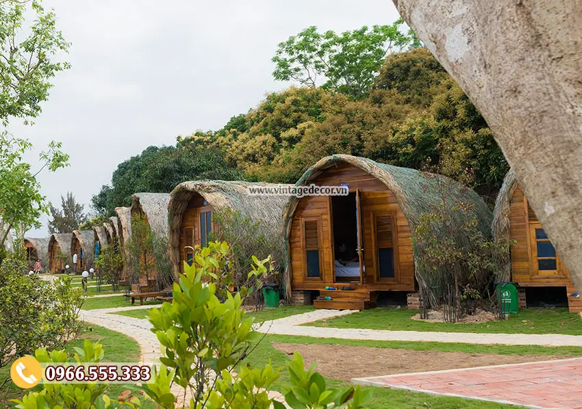 20 mẫu thiết kế thi công bungalow phong cách resort 2019