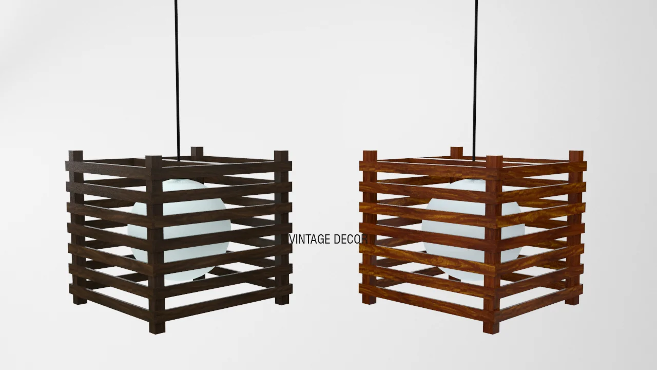 ĐÈN TRẦN GỖ TT 137