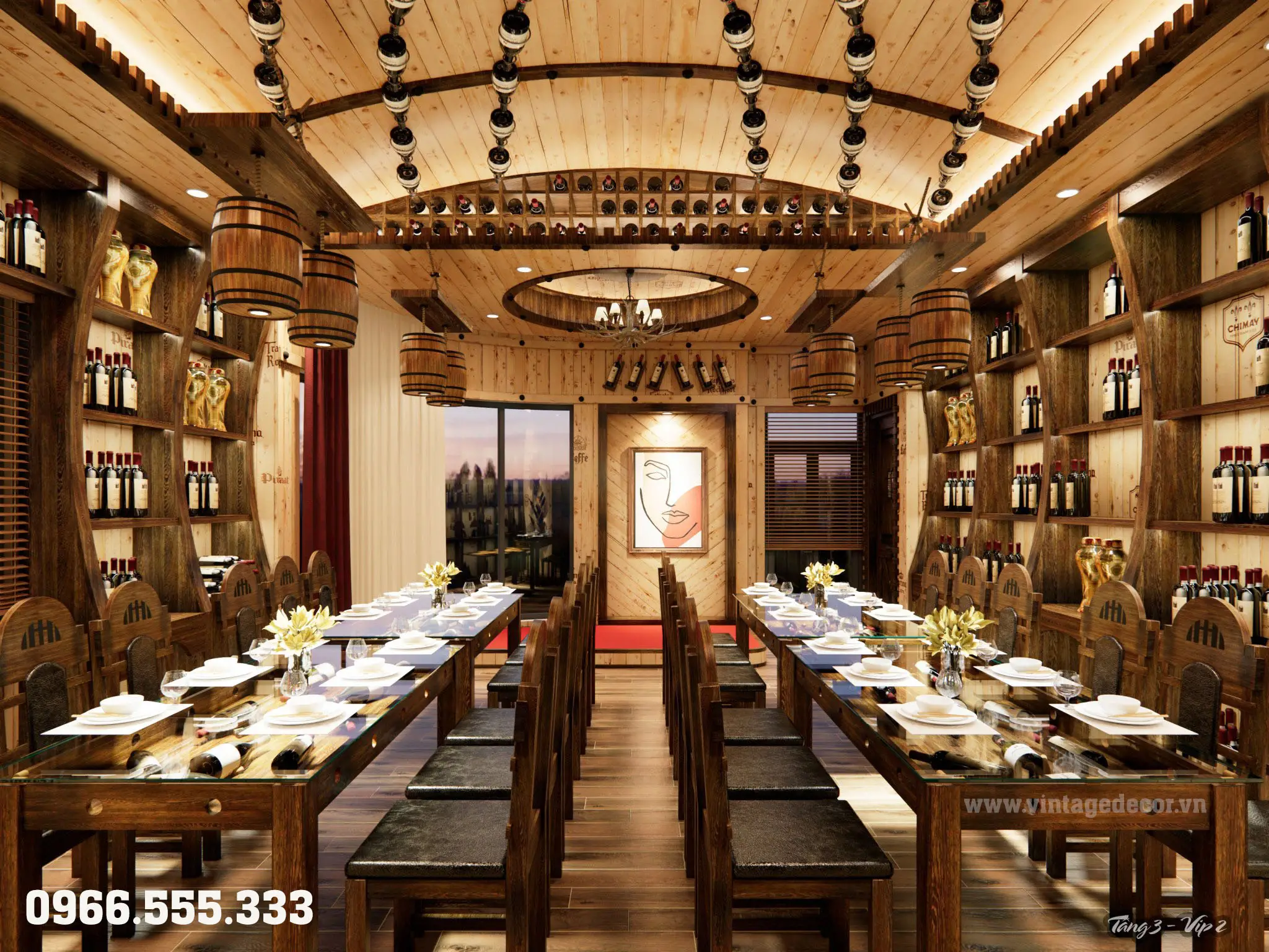 Thi công tầng 3 hầm rượu phú quý bắc ninh