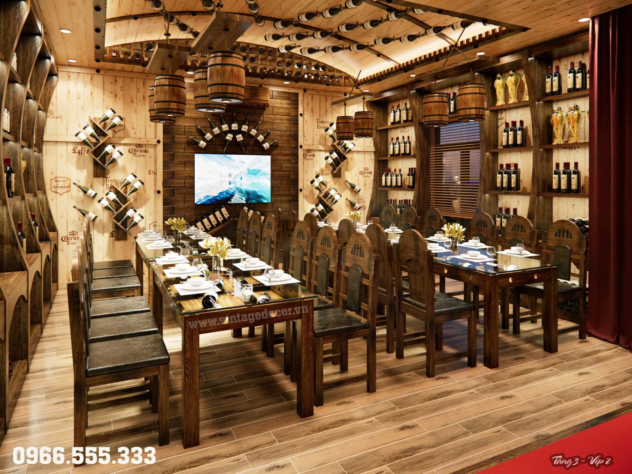 Thi công tầng 3 hầm rượu phú quý bắc ninh