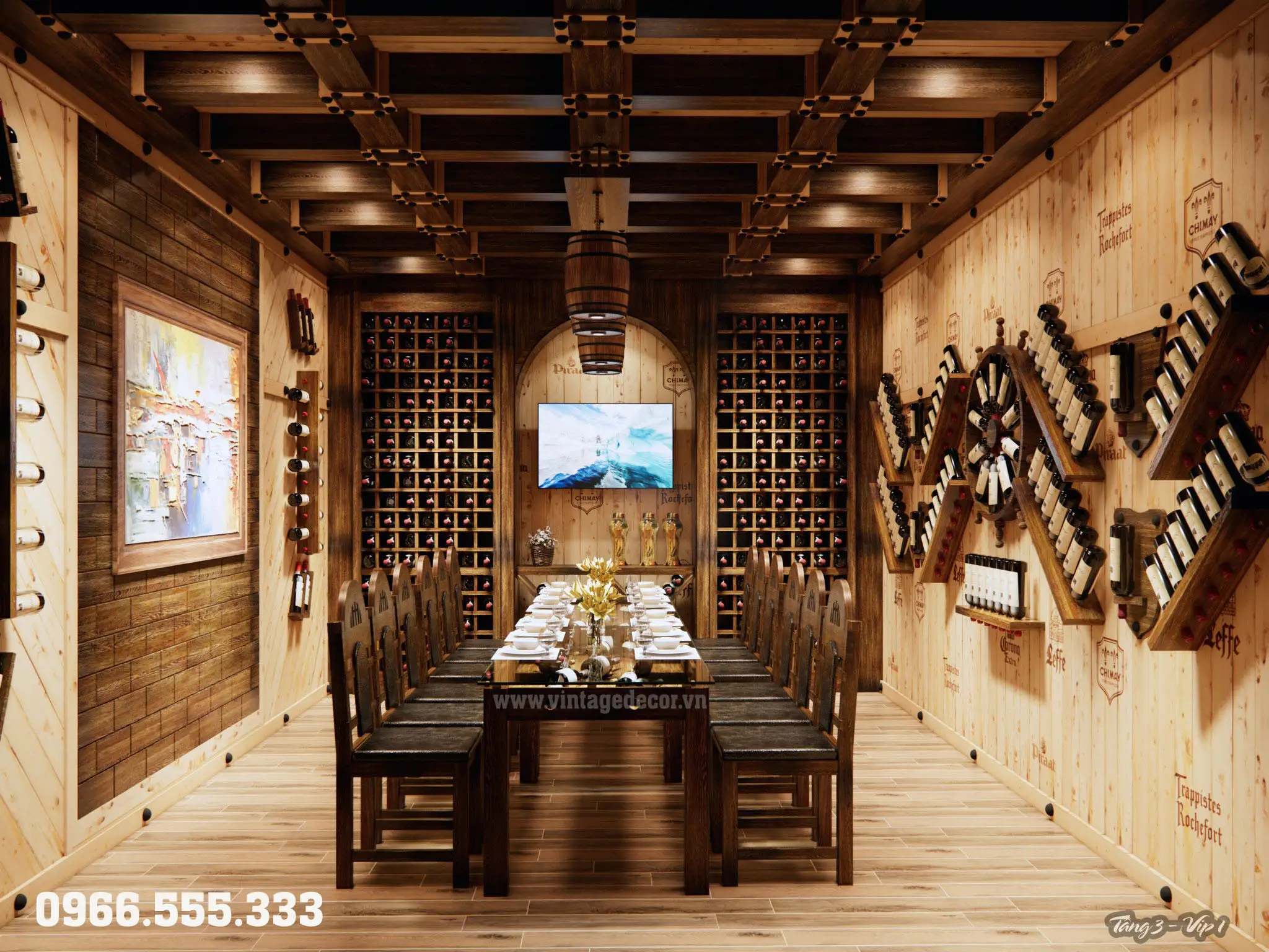 Thi công tầng 3 hầm rượu phú quý bắc ninh